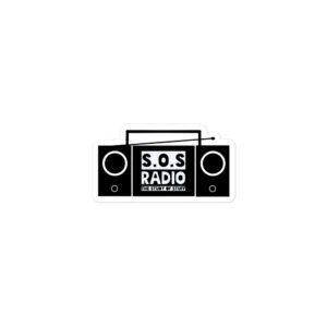 S.O.S Radio BoomBox Sticker