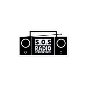 S.O.S Radio BoomBox Sticker - Image 2