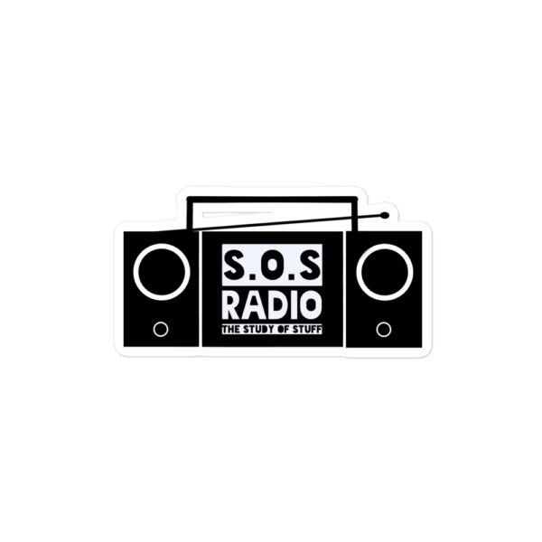 S.O.S Radio BoomBox Sticker - Image 2