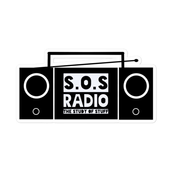 S.O.S Radio BoomBox Sticker - Image 3